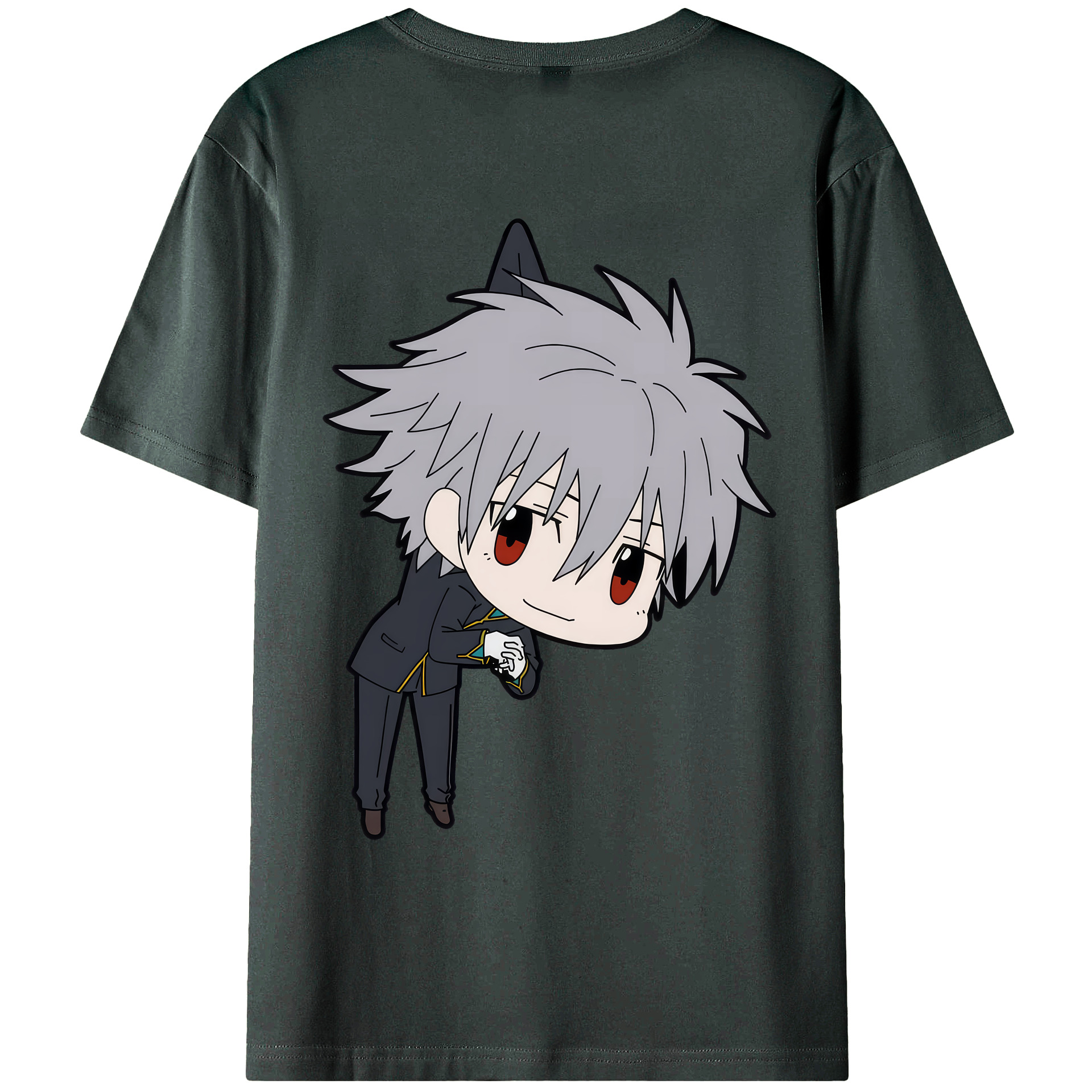 （画像用） EVA 新世紀エヴァンゲリオン 綿100％ メンズ半袖Tシャツ（バックプリント） 通気性